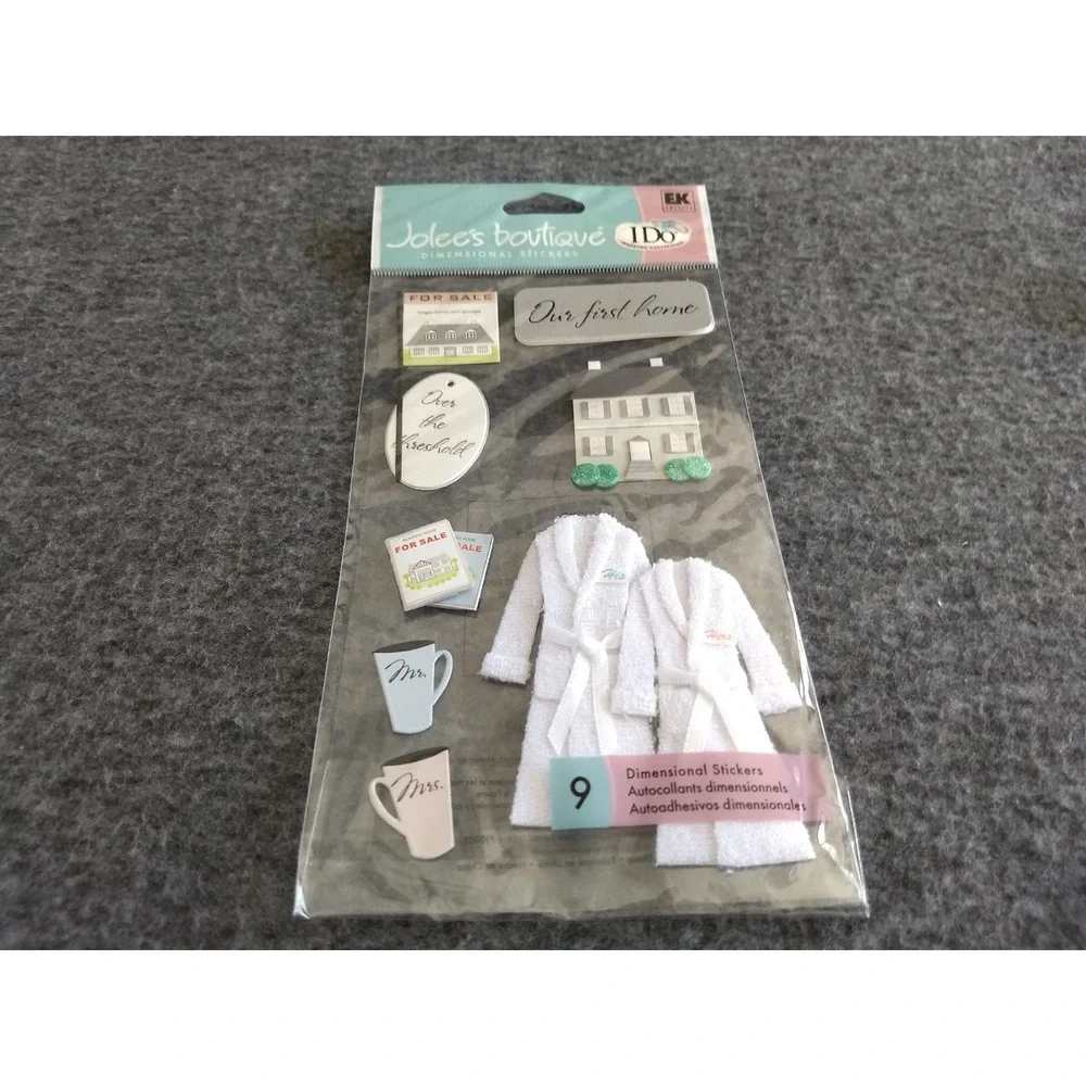 Jolee's Boutique Scrapbooking Dimensional Stickers OUR NEW HOME Lot of 2 NEW